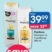 Pantene Shampoo Or Conditioner-400ml Each
