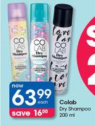 Colab Dry Shampoo-200ml Each