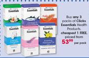 Clicks Essentials Health Products-Per Pack