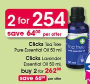 Clicks Lavender Essential Oil-2X50ml