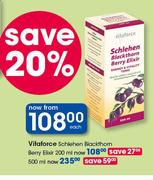 Vitaforce Schlehen Blackthom Berry Elixir-500ml