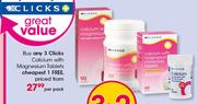 Clicks Calcium With Magnesium Tablets-Per Pack