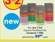 Soil Organic Pre-Mixed Oils-Each