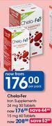 Chela-Fer Iron Supplements 24mg Tablets-30's Per Pack
