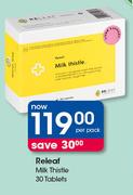 Releaf Milk Thistle 30 Tablets-Per Pack