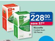 Nicorette Coated Gum 105 Pieces-Per Pack