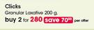 Clicks Granular Laxative-2 x 200g