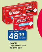 Rennie Digestive Products 48 Or 96 Pack-Per Pack