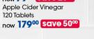 GNC Apple Cider Vinegar 120 Tablets-Each