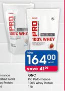 GNC Pro Performance 100% Whey Protein 1 lb-Each