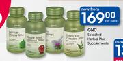 GNC Selected Herbal Plus Supplements-Per Pack