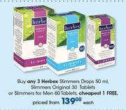 Herbex Slimmers Drops-50ml, Slimmers Original 30 Tablets-Each