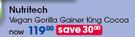 Nutritech Vegan Gorilla Gainer King Cocoa-Each