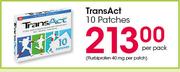 Transact Patches-10's Per Pack