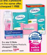 Clicks Feminine Hygiene Products-Each
