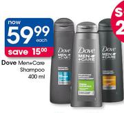 Dove Men+Care Shampoo 400ml-Each
