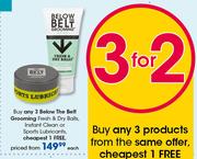 Below The Belt Grooming Fresh & Dry Balls, Instant Clean Or Sports Lubricants-Each