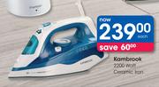 Kambrook 2200 Watt Ceramic Iron-Each