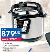 Kambrook 6Ltr Stainless Steel Pressure Cooker JA-2689-Each