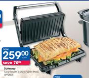 Safeway Cool Touch 2 Slice Panini Press SPP200S-Each