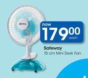 Safeway 15cm Mist Desk Fan-Each