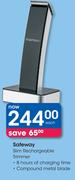 Safeway Slim Rechargeable Trimmer Each