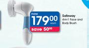 Safeway 4-In-1 Face And Body Brush-Each