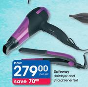 Safeway Hairdryer And Straightener Set-Per Set