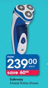 Safeway 3-Head Rotary Shaver-Each