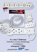 Safeway Extension Cords, Multiplugs Or Adaptors-Each