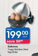 Safeway 7-Egg Stainless Steel Egg Boiler-Each