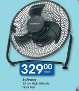 Safeway 23cm High Velocity Floor Fan-Each