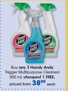 Handy Andy Trigger Multipurpose Cleansers-500ml Each