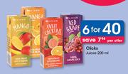 Clicks Juices-6 x 200ml