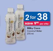 Milky Coco Coconut Water-2 x 270ml