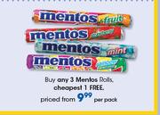 Mentos Rolls-Per Pack