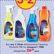 Clicks Antibacterial Cleaning Products-750ml Each
