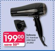 Safeway DC Hairdryer 2200 Watt JA-2852-Each