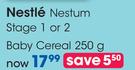 Nestle Nestum Stage 1 Or 2 Baby Cereal-250g Each
