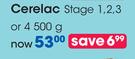 Cerelac Cereal With Milk Stage 1, 2, 3 Or 4 Baby-500g Each