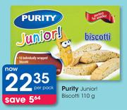 Purity Junior Biscotti-110g Per Pack