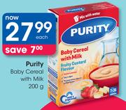 Purity Baby Cereal With Milk-200g Each