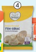 Clicks Made 4 Baby Rice Cakes-4 x 20g Per Offer