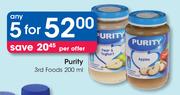 Purity 3rd Foods-5 x 200ml