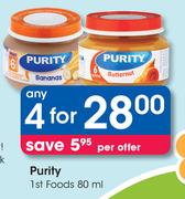 Purity 1st Foods-4 x 80ml