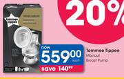 Tommee Tippee Manual Breast Pump-Each