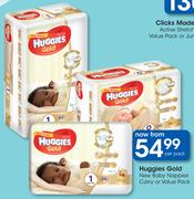 Huggies Gold New Baby Nappies Carry Or Value Pack-Per Pack