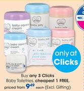 Clicks Baby Toiletries (Excl. Gifting)-Each