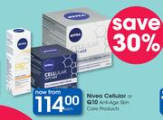 Nivea Cellular Or Q10 Anti-Age Skin Care Products-Each