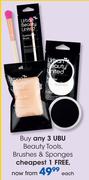 UBU Beauty Tools, Brushes & Sponges-Each
